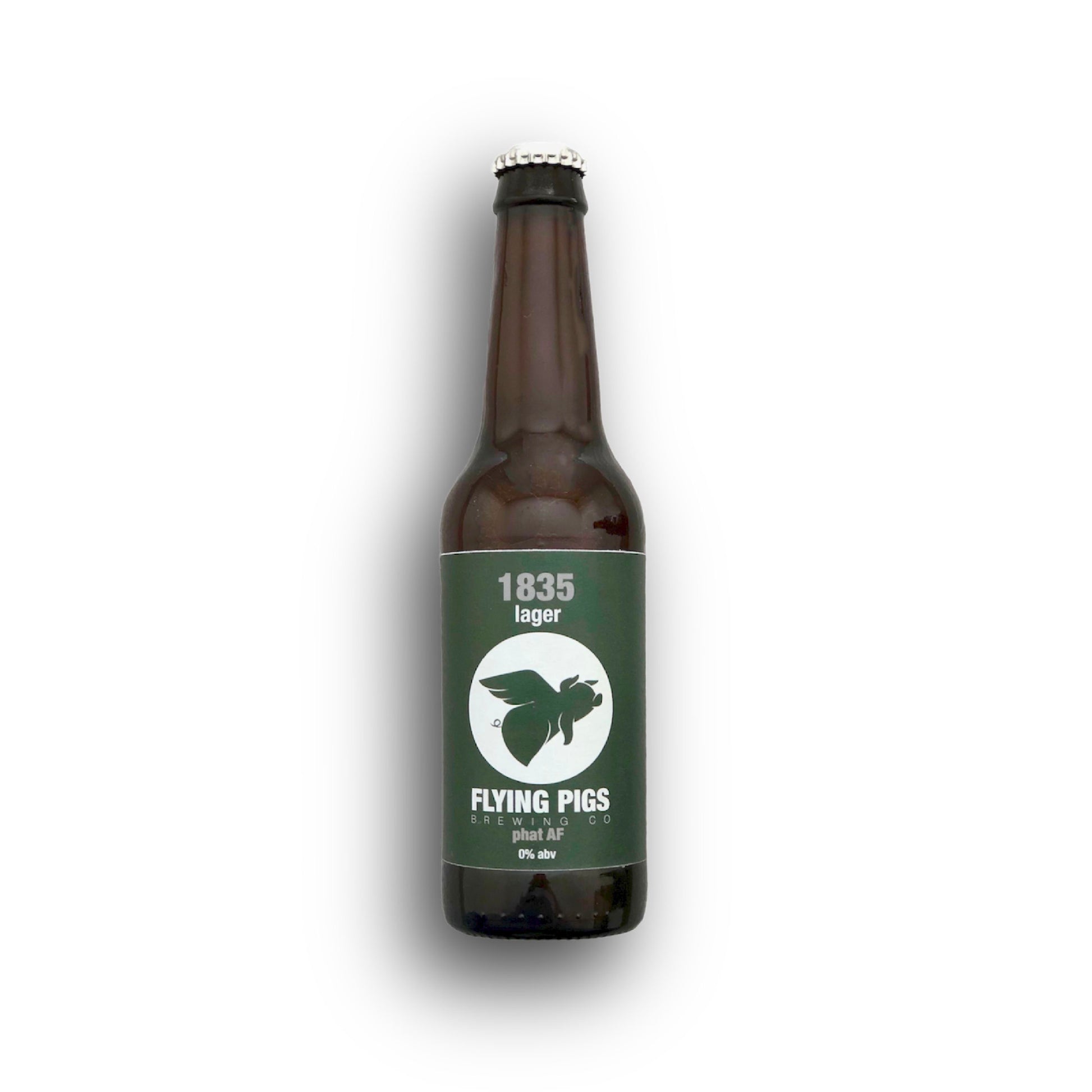 1835 0% lager alcohol free beer